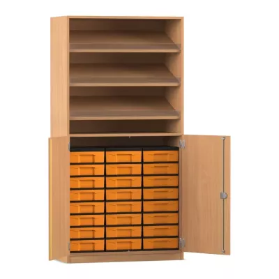 Flexeo® Schrank mit Schrägablagen, 190 x 94,4 cm