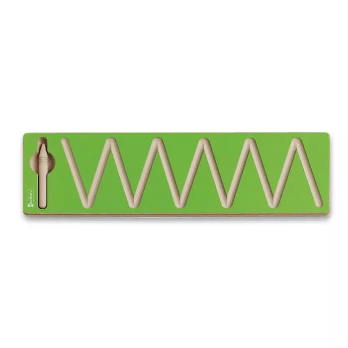 Spaghetti-Clip, Wendelstift, goldbraun, Holzstecker, S-förmiger Stift