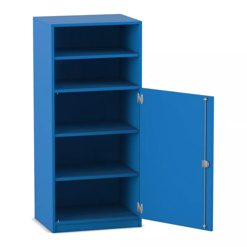 Schuhregal, Schrank, Regal, Hängeschrank, blaues Möbel