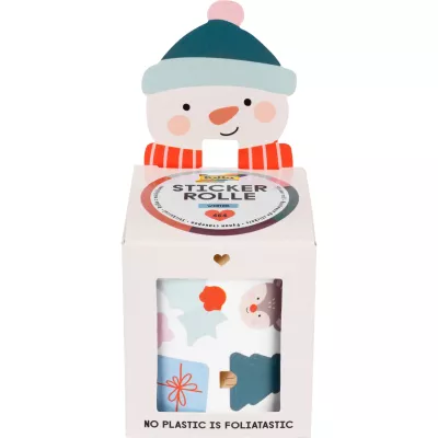 winter, stickers, Schneemann, Geschenk, Box