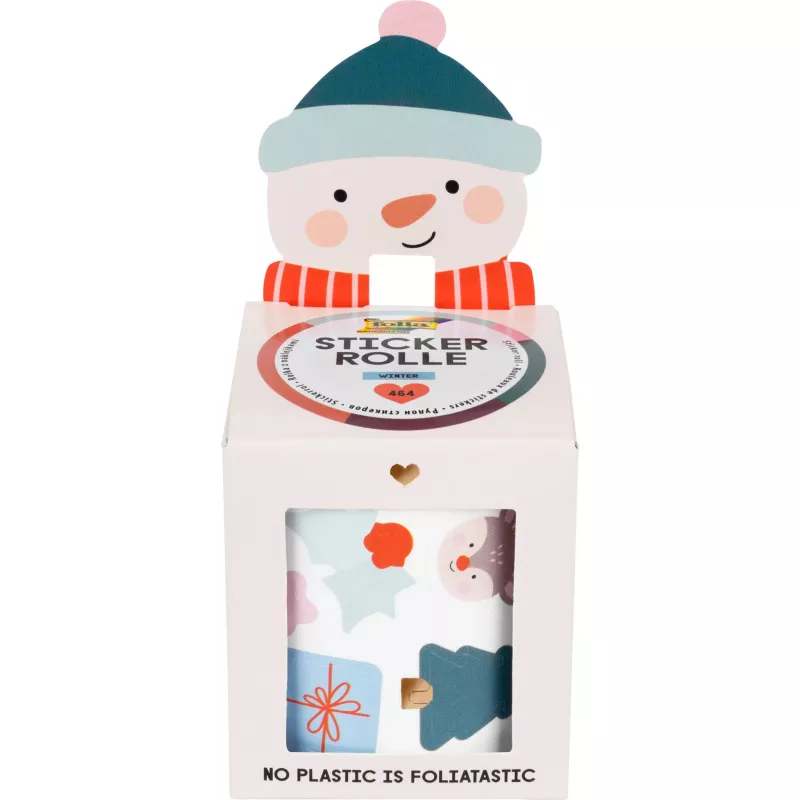 winter, stickers, Schneemann, Geschenk, Box