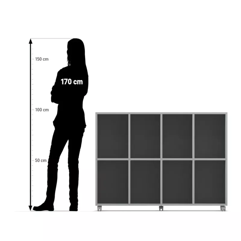 Seitenschrank, Schrank, Aufbewahrungseinheit, modulares Panel, Rollfüße