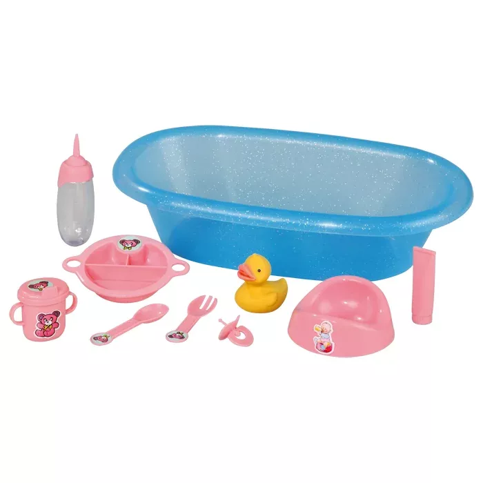 Badeset, Spielzeugtöpchen, Babypflege, Schwimmbecken, Silikon/Plastik