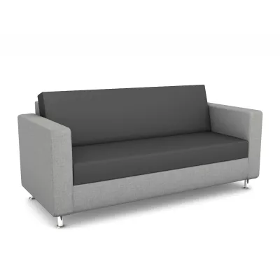 Sofa, Couch, Grau, Stoff, Zweifarbig