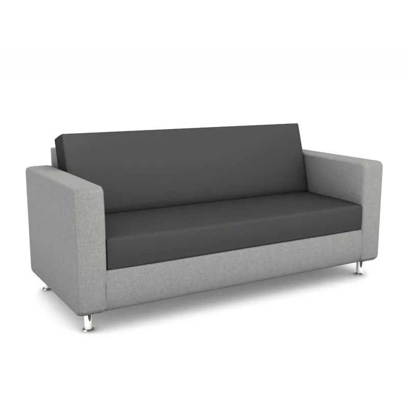 Sofa, Couch, Grau, Stoff, Zweifarbig