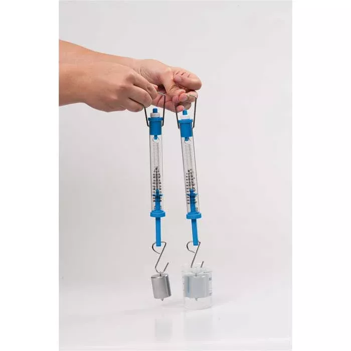 spritze, Messung, Durchflussanzeige, Doppelskala, blau