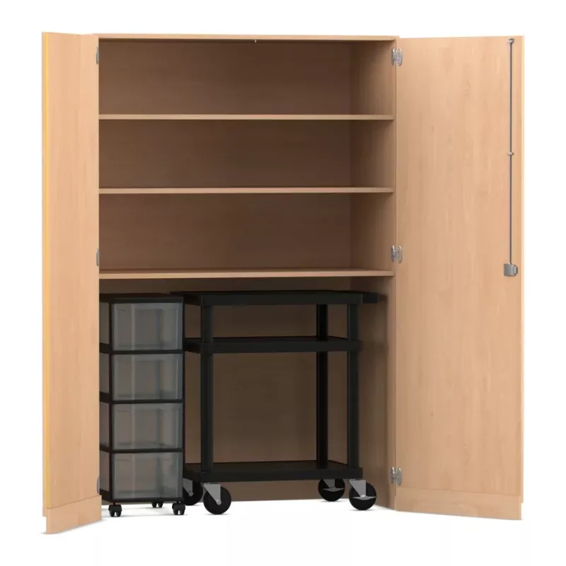 Schrank, Wandschrank, Holzschrank, Schrank mit Rollen, Regalboden