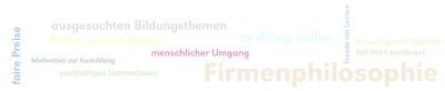 Firmenphilosophie, ISO 9001 zertifiziert, hervorragender Qualität, menschlicher Umgang, faire Preise