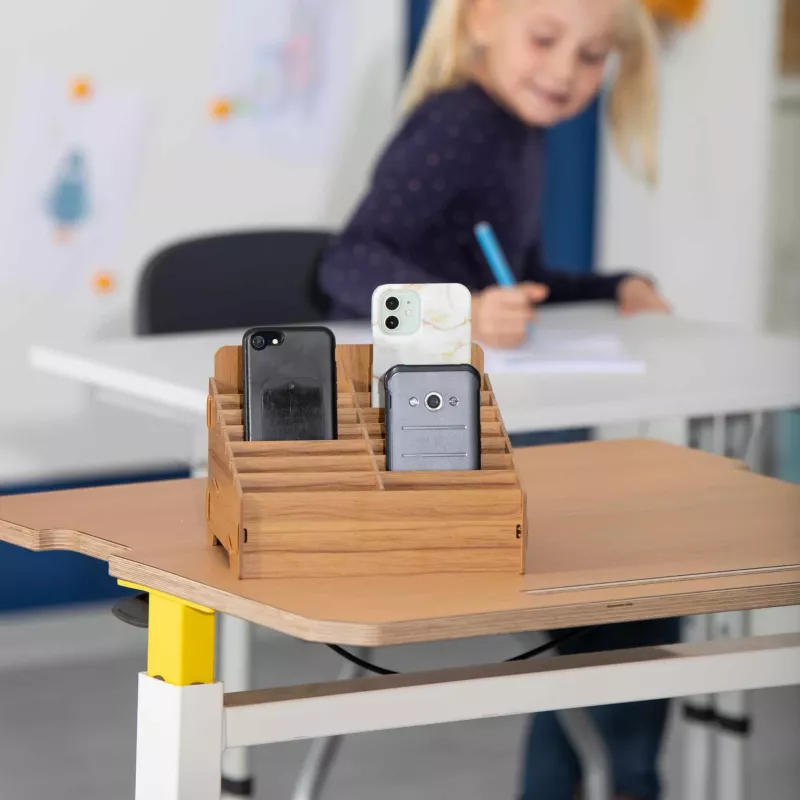 Phone stand, Wood tray, Desk organizer, Phone case, Table accessory