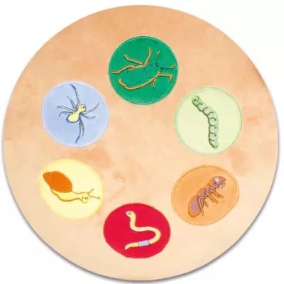 insecten, kreisbild, kinder pädagogik, pflanzliche farben, muster Kreise