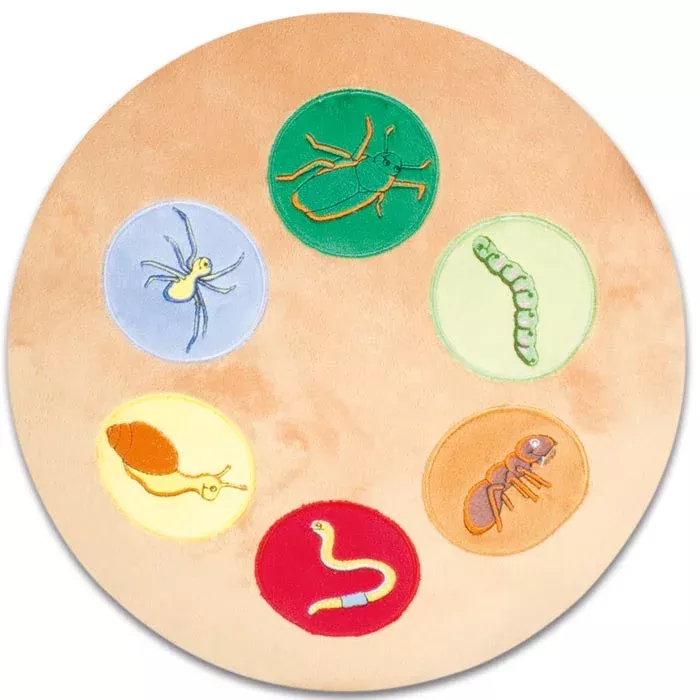 insecten, kreisbild, kinder pädagogik, pflanzliche farben, muster Kreise