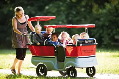 Kinderwagon, Kinderkarre, Schubkarren, Babykorb, Outdoor-Transport