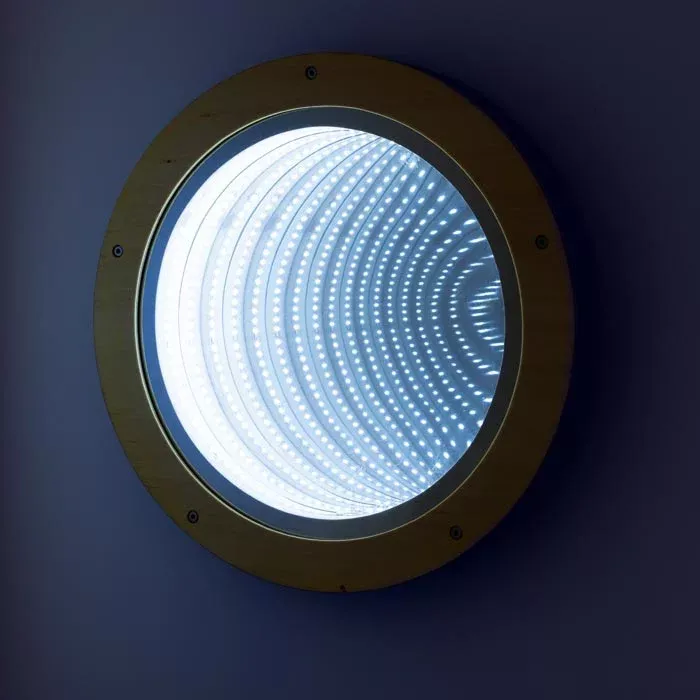 LED-Panel, Rundlicht, Wandlampe, Schwarz/Weiß, Lichtquelle