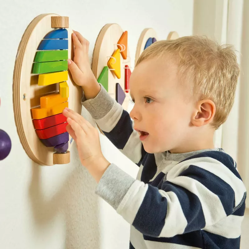 holzspielzeug, puzzle, kugelbahn, holz, farben