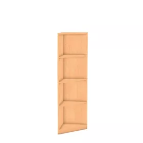 Abschlussregal eckig - Höhe: 143,9 cm