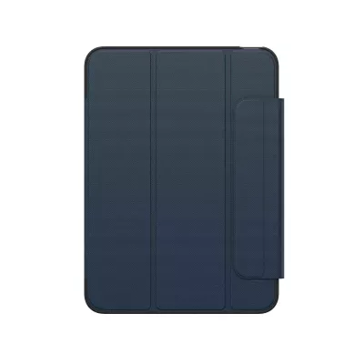 Tablet-Hülle, Hülle, Navy-Blau, Magnetverschluss, Schwarz-Kanten