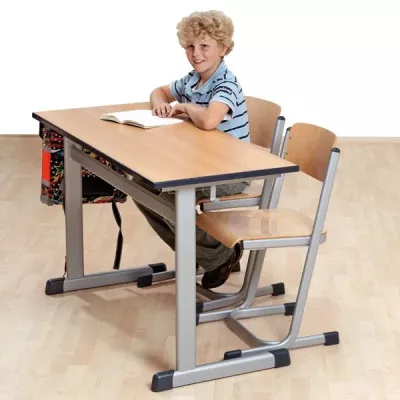 Schreibtisch, Schulschreibtisch, Kinder Schreibtisch, Holztisch, Metallbeine