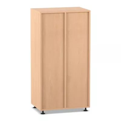 Schrank, Küchenschrank, Schiebetüren-Schrank, Holzoptik, Verstellbare Füße