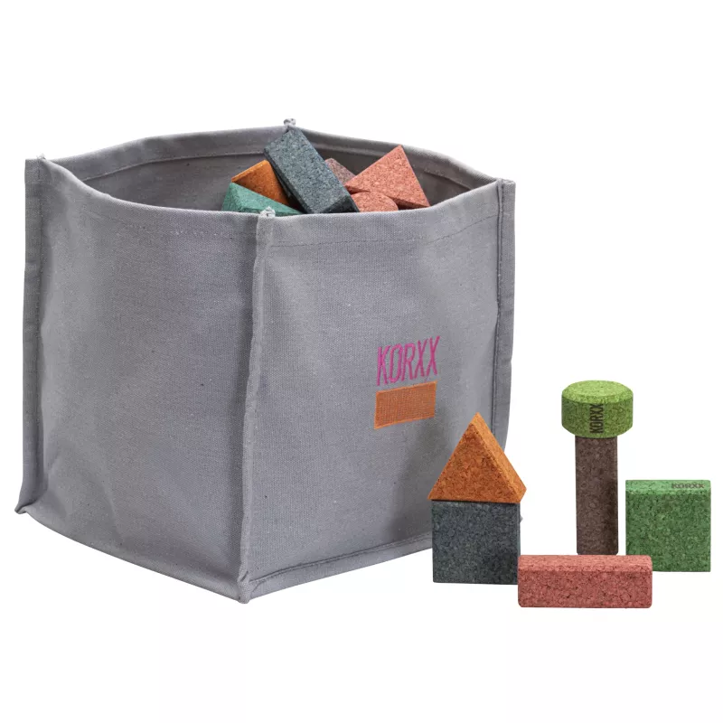 kork block set, bunte schaumstoffbausteine, flexible bausteine, korkwürfel, spielbausteine