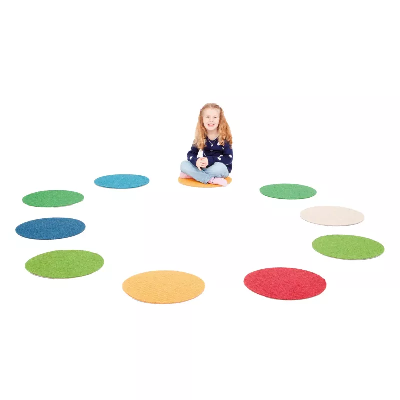 Kinder, Kissen, Pads, Runde, Spielkreis