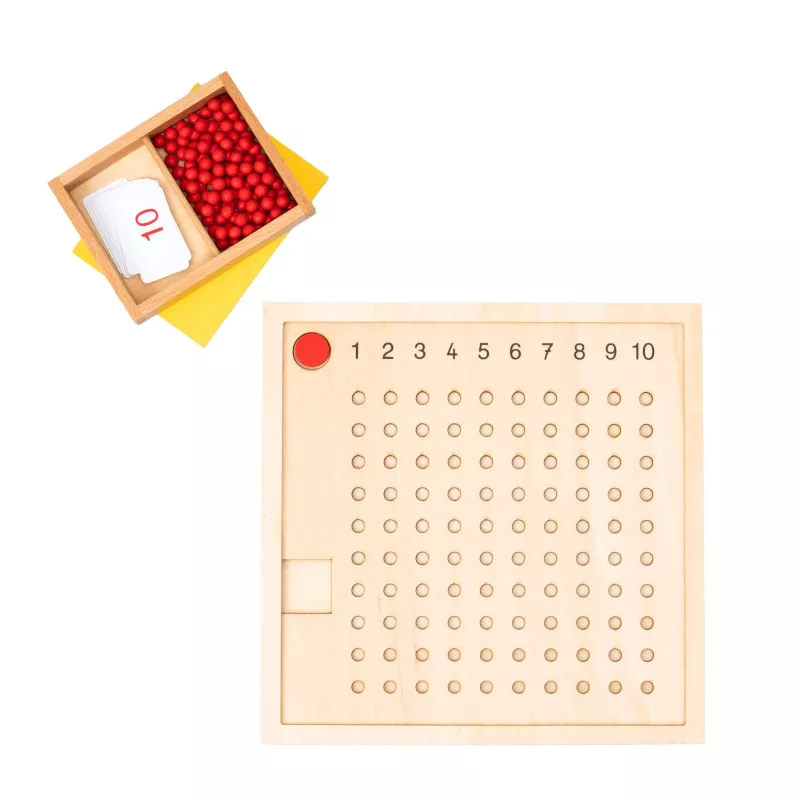 Rechenspiel, Holzspiel, Zahlenbrett, Zählperlen, Lernspielzeug