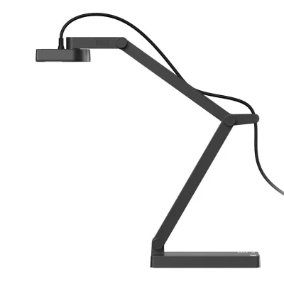 Schreibtischlampe, Armlampe, LED, verstellbar, dunkelgrau