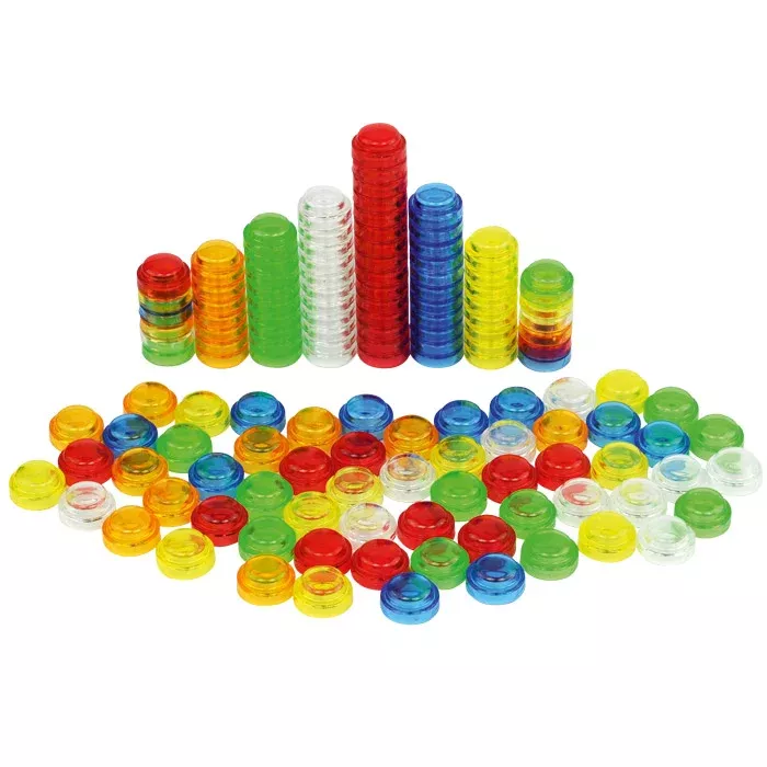 Plastiksteine, Colorful pegs, Bausteine, Kunststoffsteine, Stapelringe