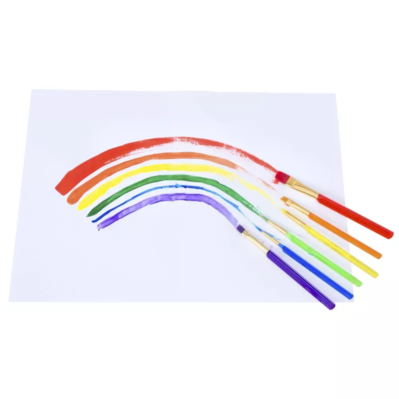 Regenbogen, Farbstifte, Papiermalerei, Pinsel, Kunstset