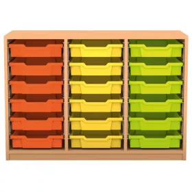 Regal PRO, 76,7 x 108,5 x 48, mit 18 Boxen