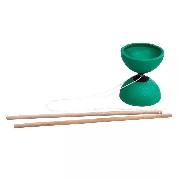 Kendama, Holzstäbe, Grün, Spieltipp, Kunststoffbecher