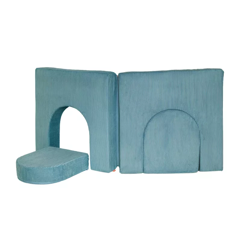 playroom, foam, blau, bogenform, weiche blokke