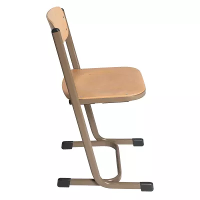 Schulestuhl, Holzstuhl, Klappstuhl, Sitzhöhe verstellbar, Bürostuhl aus Holz