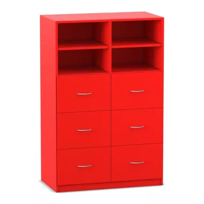 Mittelhohe Schrankkombination mit Mittelwand
