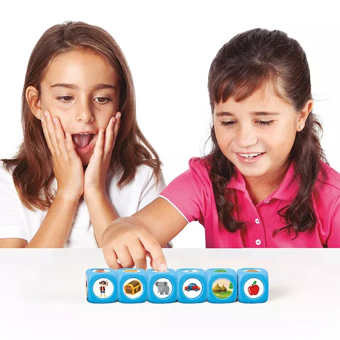 Kinderspielzeug, Lernwürfel, Bildwürfel, Farbenfroh, Motivwürfel