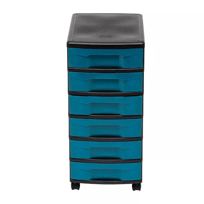 Schubladen, Aufbewahrung, Schrank, Türkis, rollbar