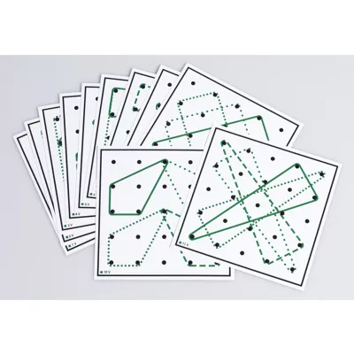 puzzle, dot-to-dot, karten, geometrisch, rätsel