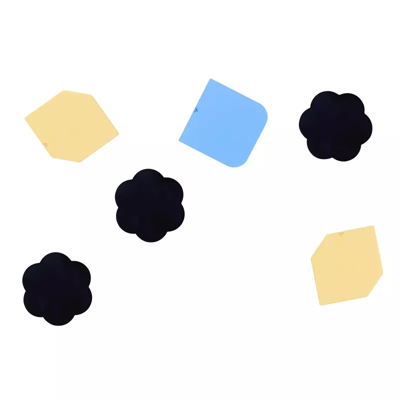 Schwarzblume, Blätter/Blumenformen, Hexagon, Abstrakte Muster, Kreisformen