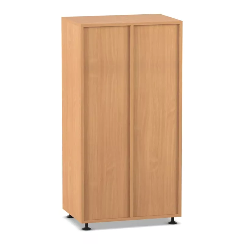 Schrank, Wandregal, Schrank mit Türen, Holzfinish, verschließbar