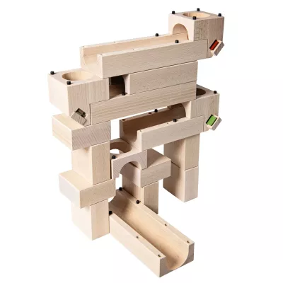 Holzbausteine, Konstruktionsspielzeug, Holzklötze, Bausteine-Turm, Steckbaukasten