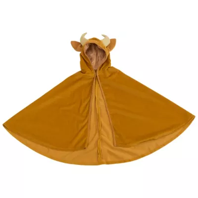 Kapuzencape, Teufelshörner, Orange Farbe, Umhang, Tiermotiv
