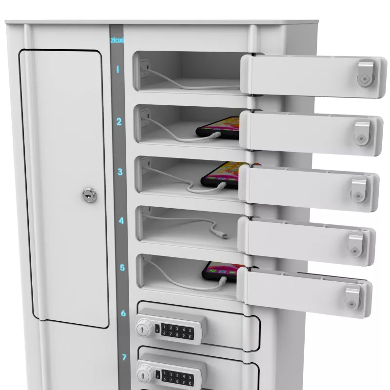 Schließfach, Sicheres Schließfach, Safe, Mehrfachfach, USB-Ladeanschluss