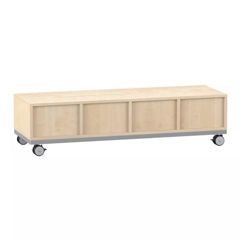 Lowboard, Sockel, Holz, Schubladen, Rollen