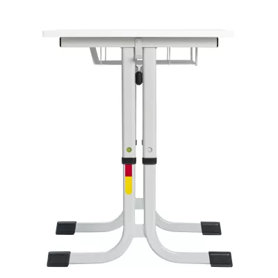 Standardtisch, Schreibtischaufsatz, Stützgestell, verstellbar, Gleiter