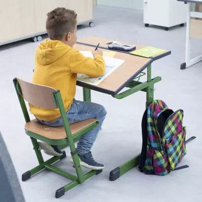 Schule, Schüler, Schreibtisch, Klassenzimmer, Rucksack