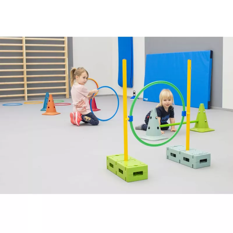 kindersport, hüpfscheibe, kreisel, sensorische spielzeug, gymnastik