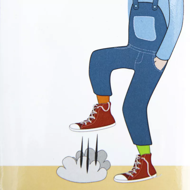jeans, overall, red sneakers, high-top sneakers, motion burst