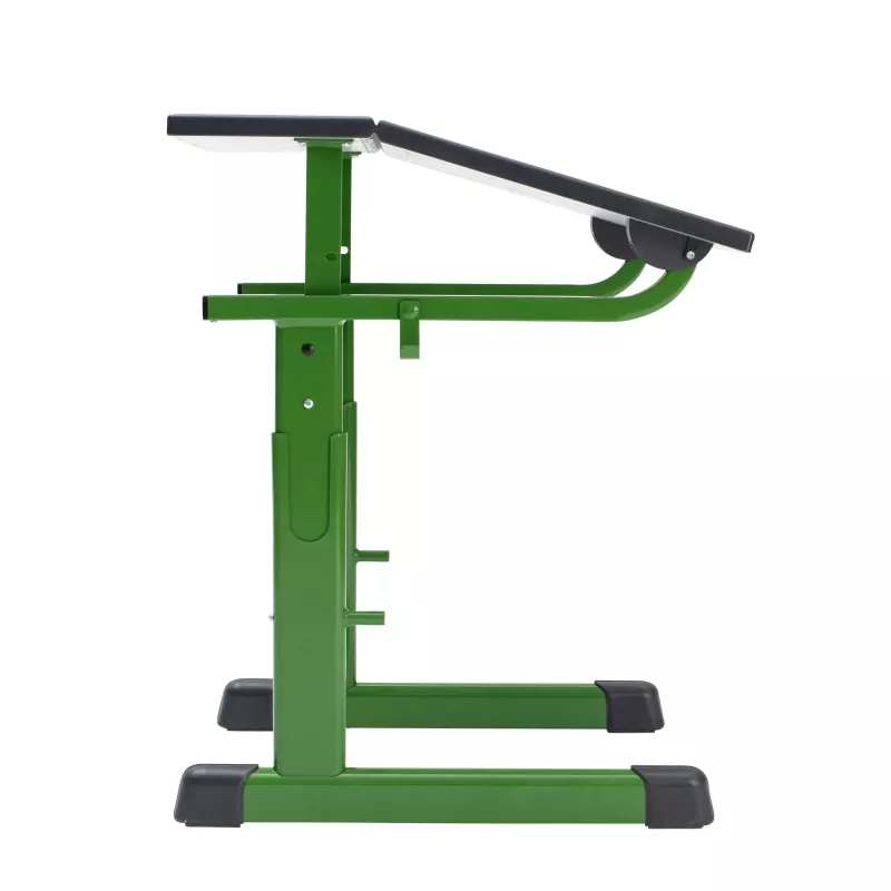 Fitnessbank, Verstellbar, Grün, Metallrahmen, Gepolsterte Neigung