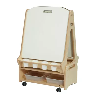 Kinderkünstler-atelier, Kleinkind-Staffelei, Holz-Staffelei, Magnet-/Wechselboard, Aufbewahrungsregal
