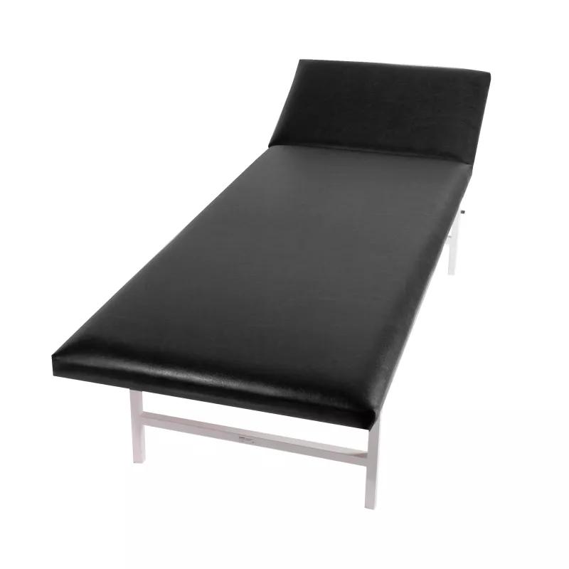 Matratze, Schlafsofa, Schwarz, Lederoptik, Rahmen aus Metall