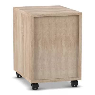 Holz, Rollcontainer, Schubladenfrei, Mobiler Unterschrank, Küche/Wohnzimmer